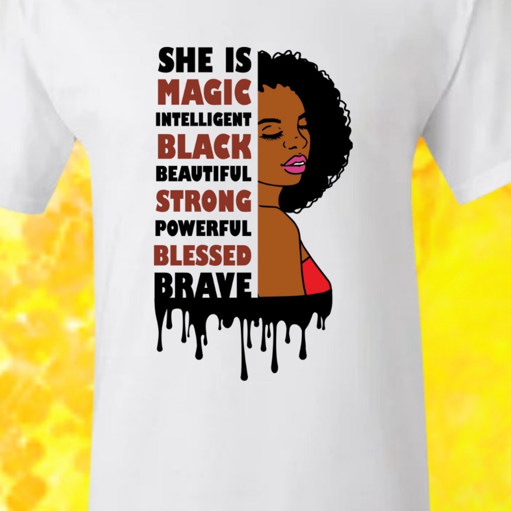Short Sleeve White Women's Unisex T-Shirt: She Is...